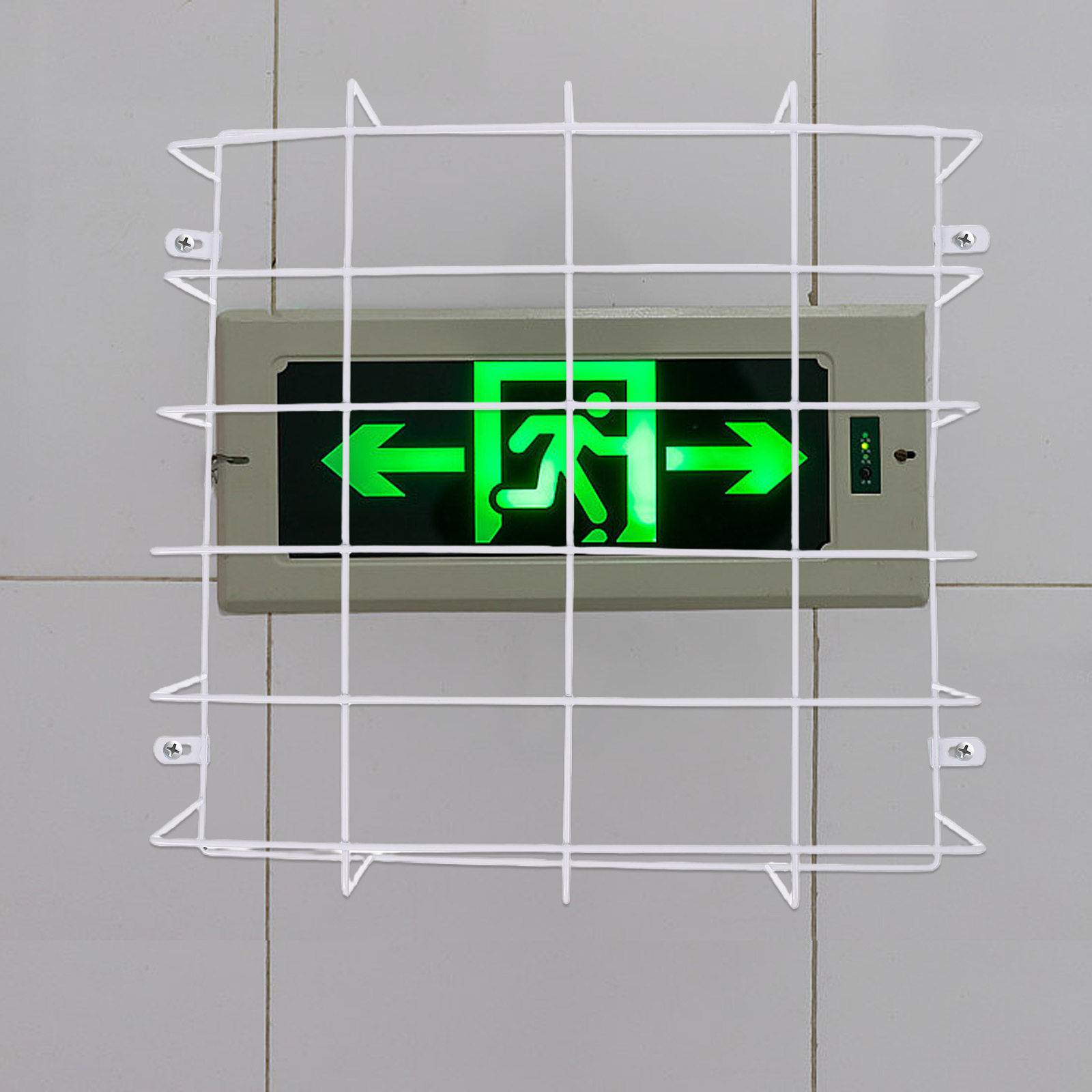 Wall Mounted Steel Wire Mesh C - đánh giá và giá Emergency Exit Sign