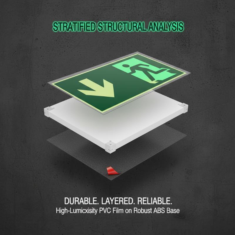 1 Sheet Glow-In-The-Dark Safet - đánh giá và giá Emergency Exit Sign