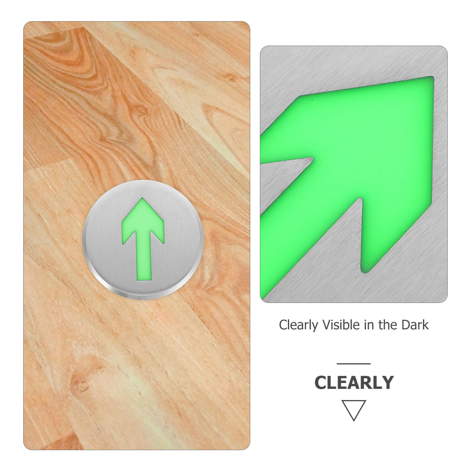 Glowing Arrow Floor Safety Sig - đánh giá và giá Emergency Exit Sign